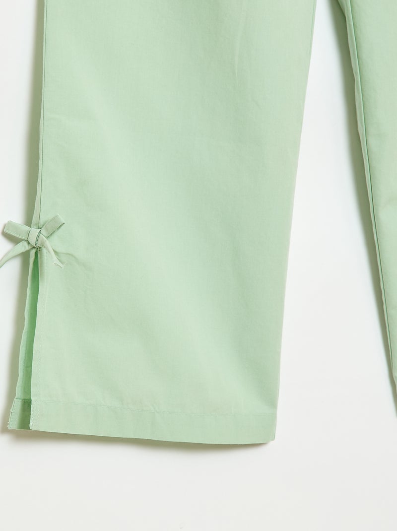 Set mouwloze blouse + pantalon - 2-delig Groen - Kiabi