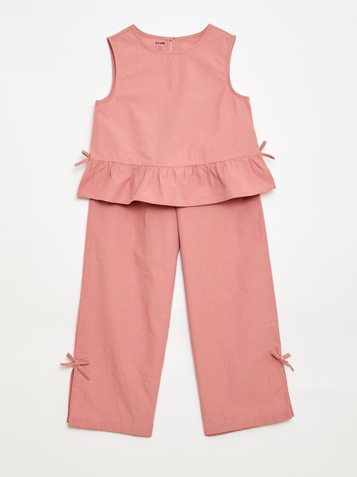 Set mouwloze blouse + pantalon - 2-delig - Kiabi