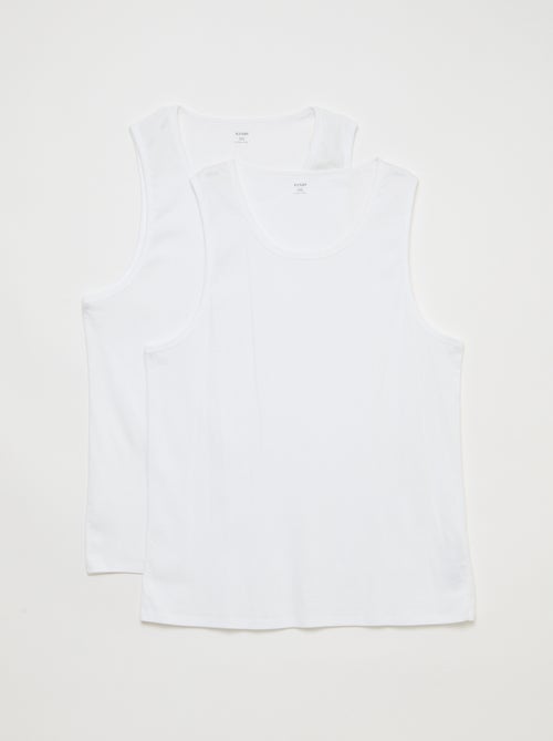 Set mouwloze shirts van jerseytricot - Kiabi
