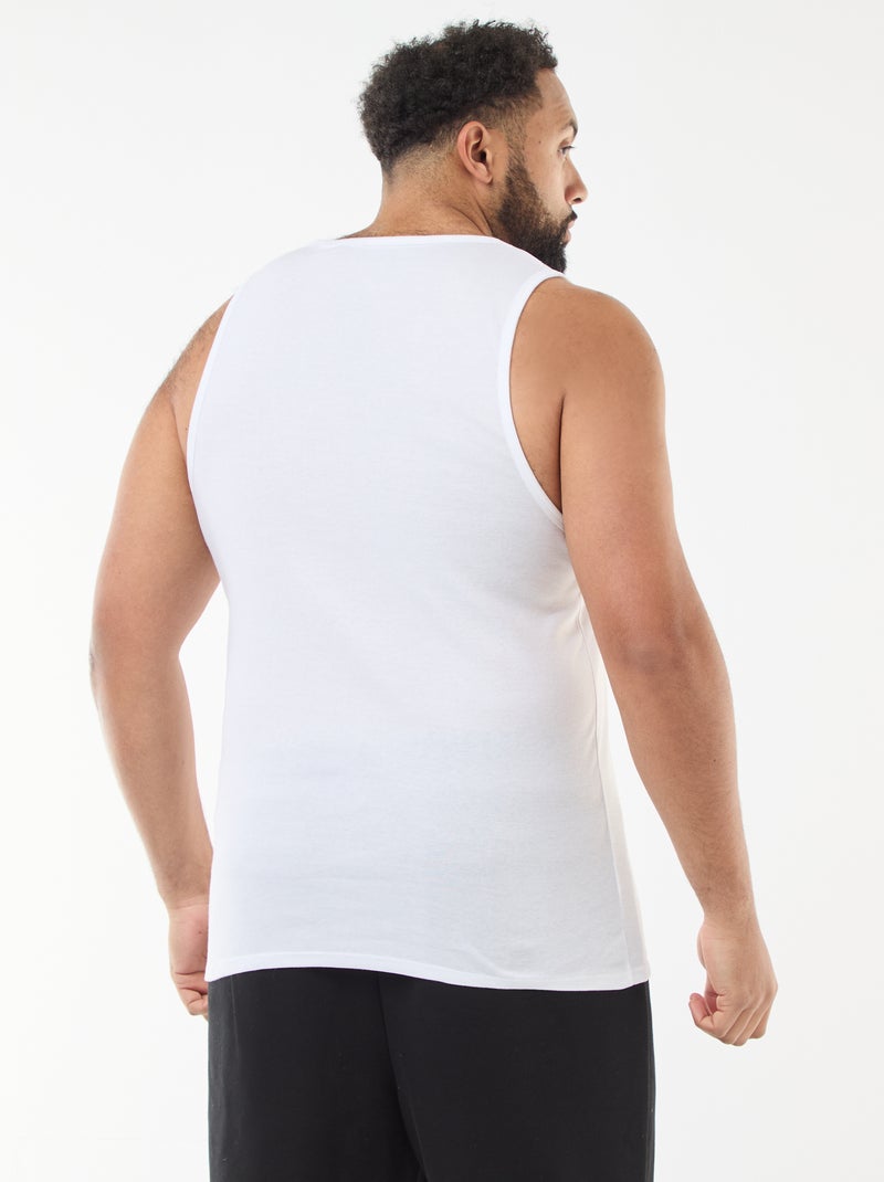 Set mouwloze shirts van jerseytricot Wit - Kiabi