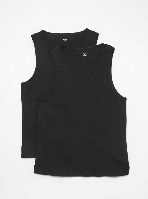 Set mouwloze shirts van jerseytricot - Kiabi