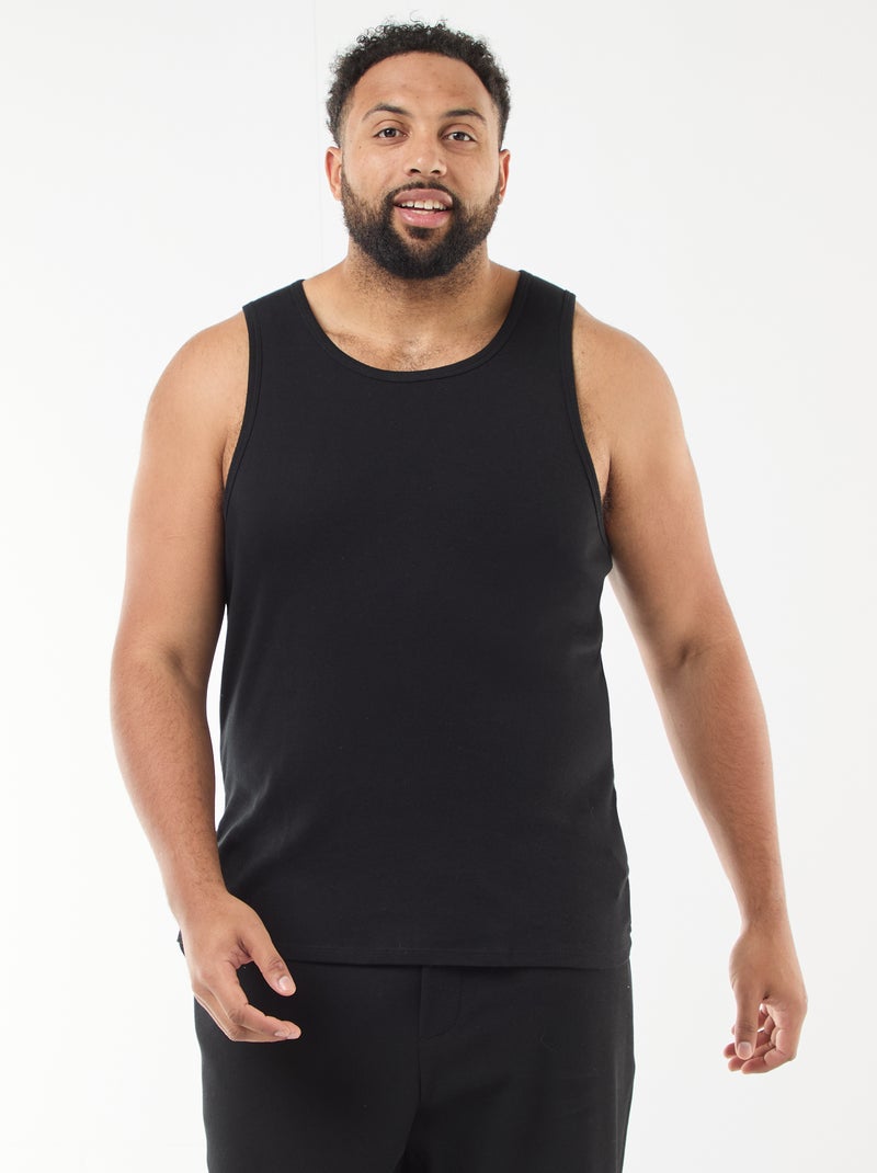 Set mouwloze shirts van jerseytricot Zwart - Kiabi