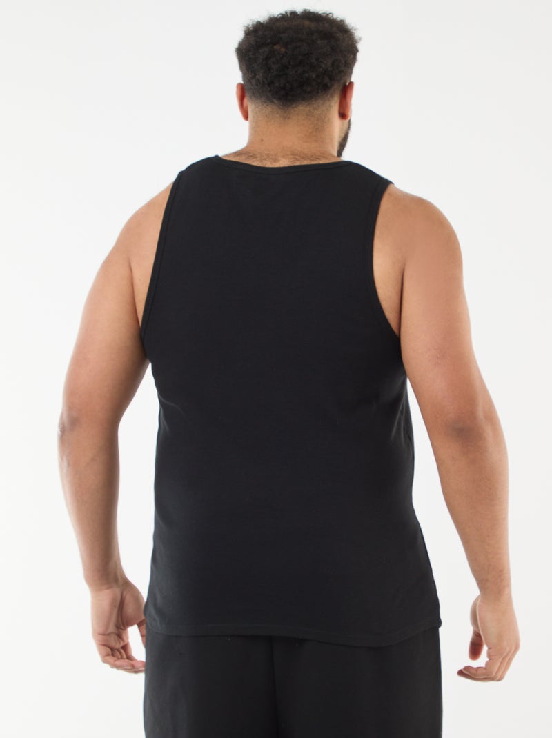 Set mouwloze shirts van jerseytricot Zwart - Kiabi