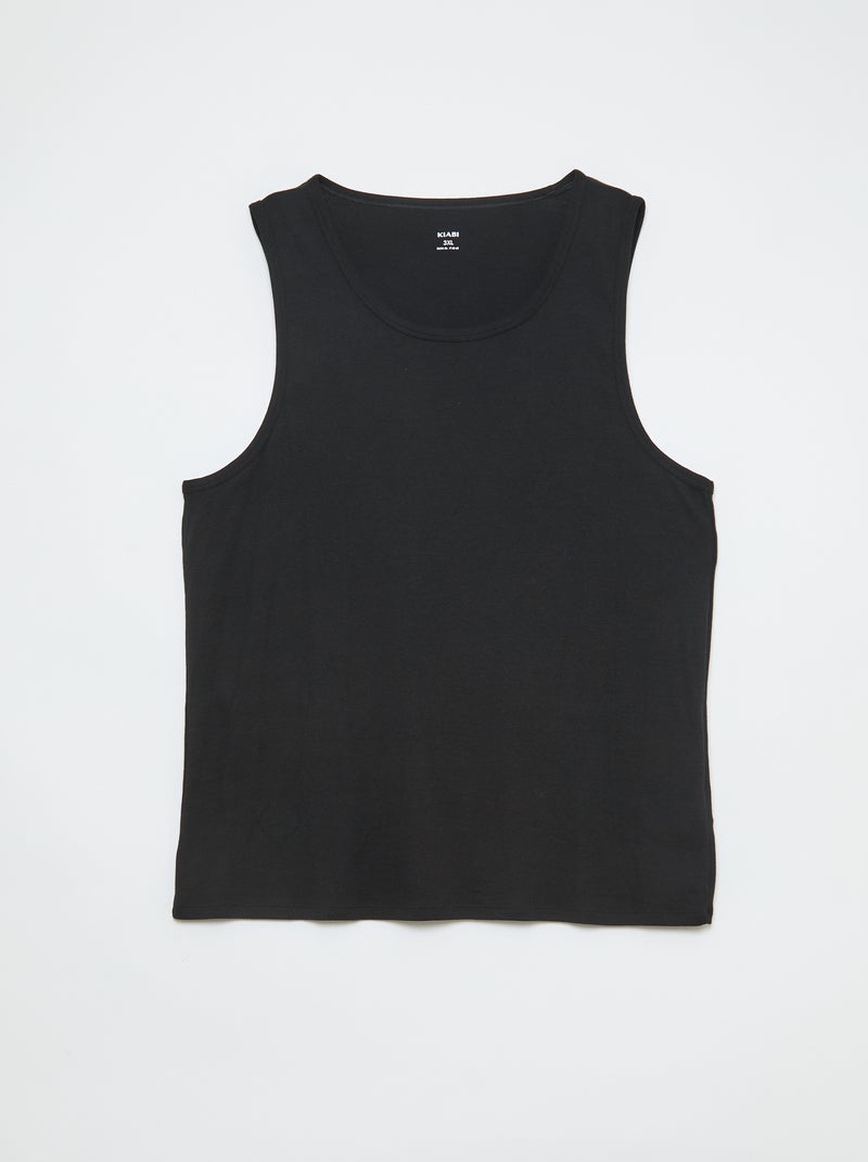 Set mouwloze shirts van jerseytricot Zwart - Kiabi