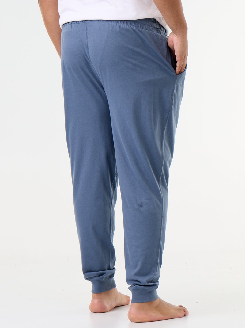 Set pyjamabroeken van jersey Blauw - Kiabi