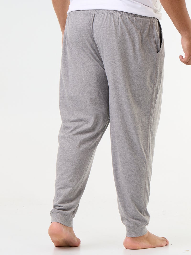 Set pyjamabroeken van jersey Zwart - Kiabi