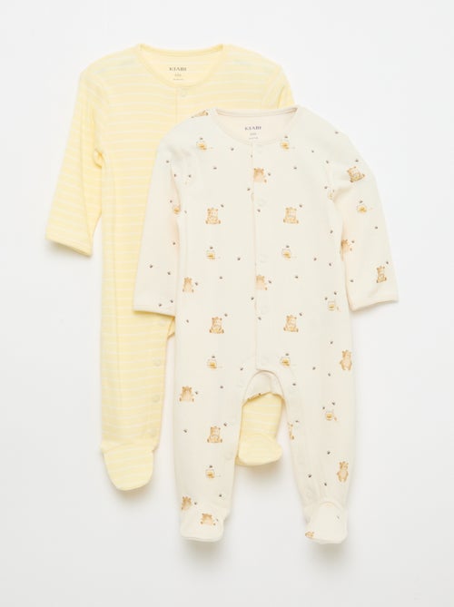 Set pyjama's met voetjes - Kiabi