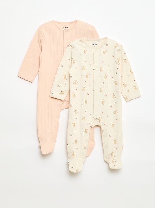 Set pyjama's met voetjes - Kiabi