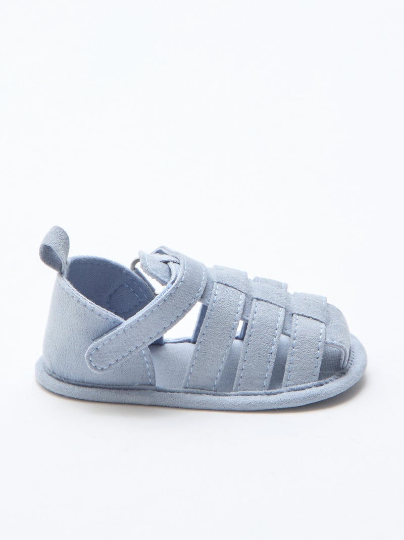 Set sandalen met klittenband Groen - Kiabi