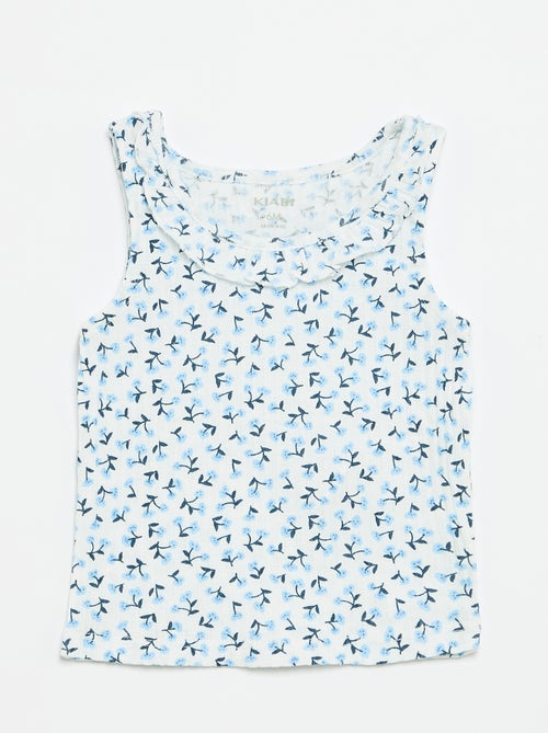 Set short en débardeur van pointelle tricot - Kiabi