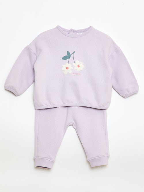 Set sweater + sporttraining met print - Kiabi