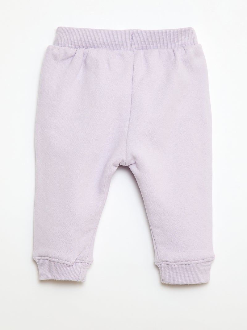 Set sweater + sporttraining met print Paars - Kiabi