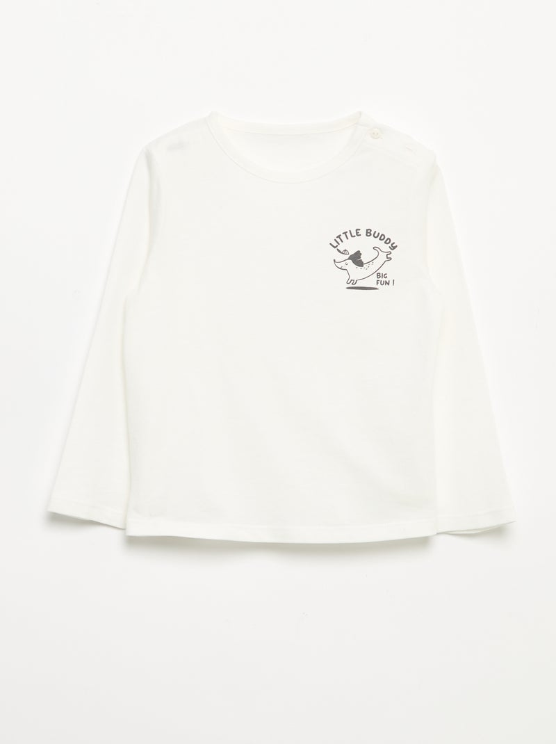 Set sweatshirt + sporttraining + T-shirt - 3-delig Biege - Kiabi