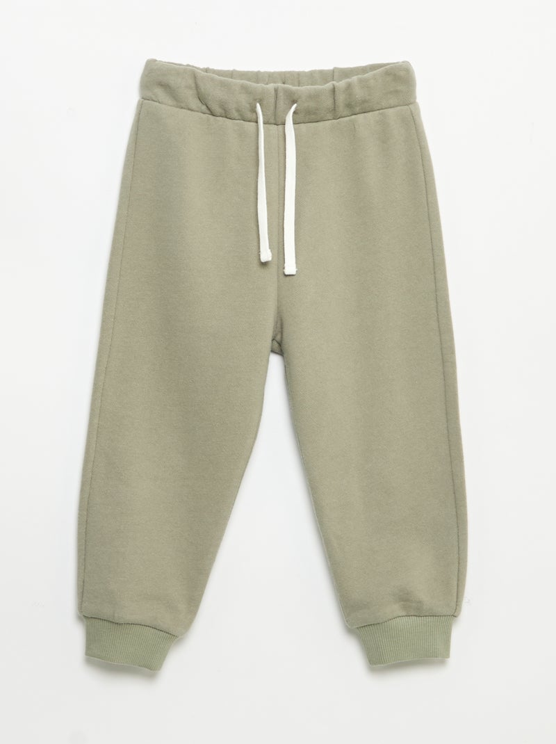 Set sweatshirt + sporttraining + T-shirt - 3-delig Kaki - Kiabi