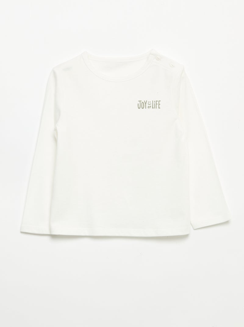 Set sweatshirt + sporttraining + T-shirt - 3-delig Kaki - Kiabi