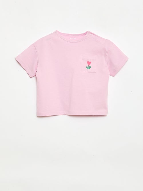 Set T-shirt + geribd fietsbroekje - 2-delig - Kiabi