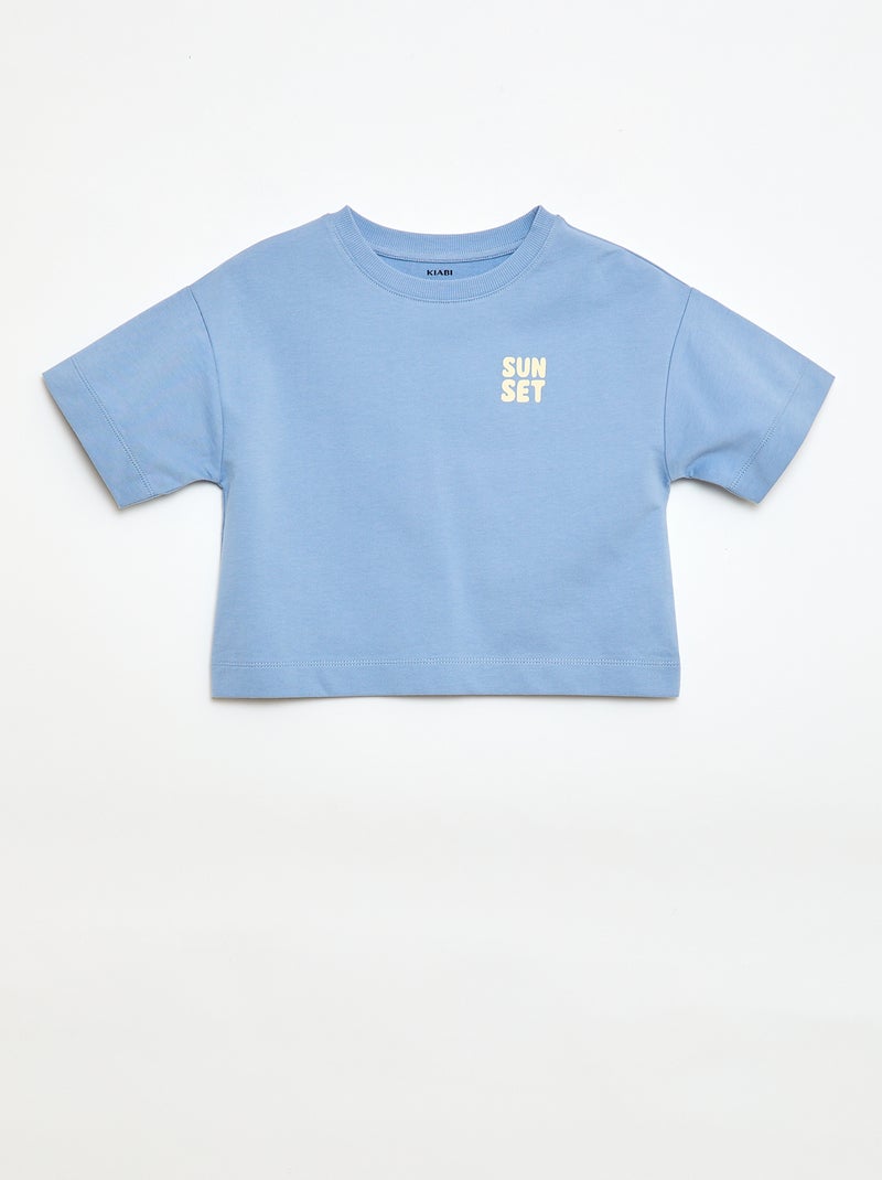 Set T-shirt + Short - 2-delig Blauw - Kiabi