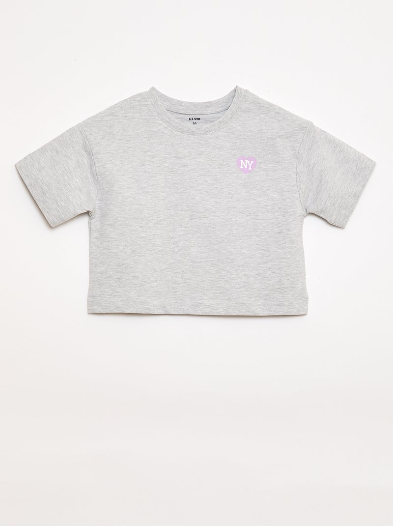 Set T-shirt + Short - 2-delig Grijs - Kiabi