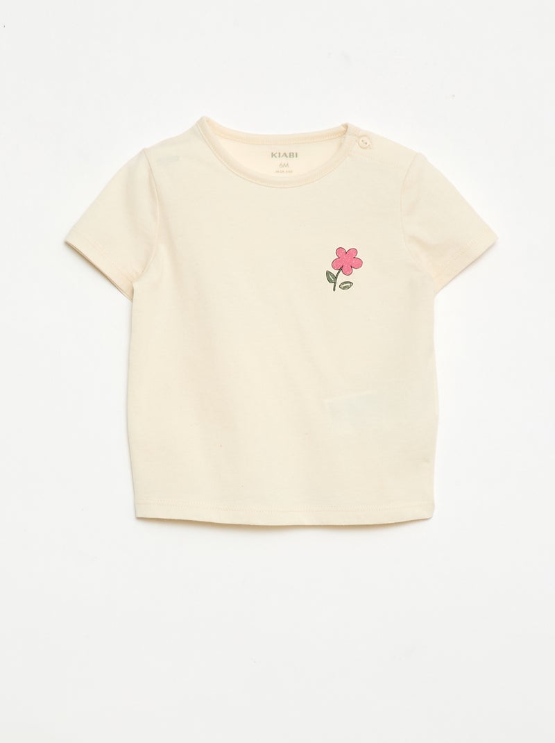 Set T-shirt + short met all-over print Blauw - Kiabi