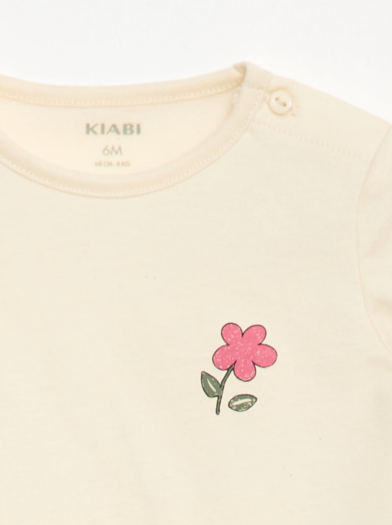 Set T-shirt + short met all-over print Blauw - Kiabi