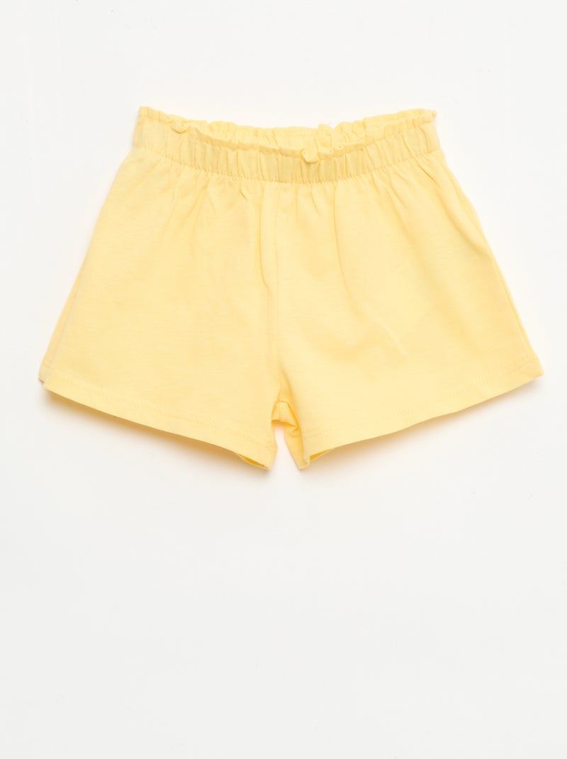 Set T-shirt + short met all-over print Wit - Kiabi