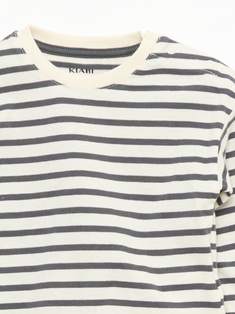 Set T-shirt + tuinbroek - 2-delig Grijs - Kiabi