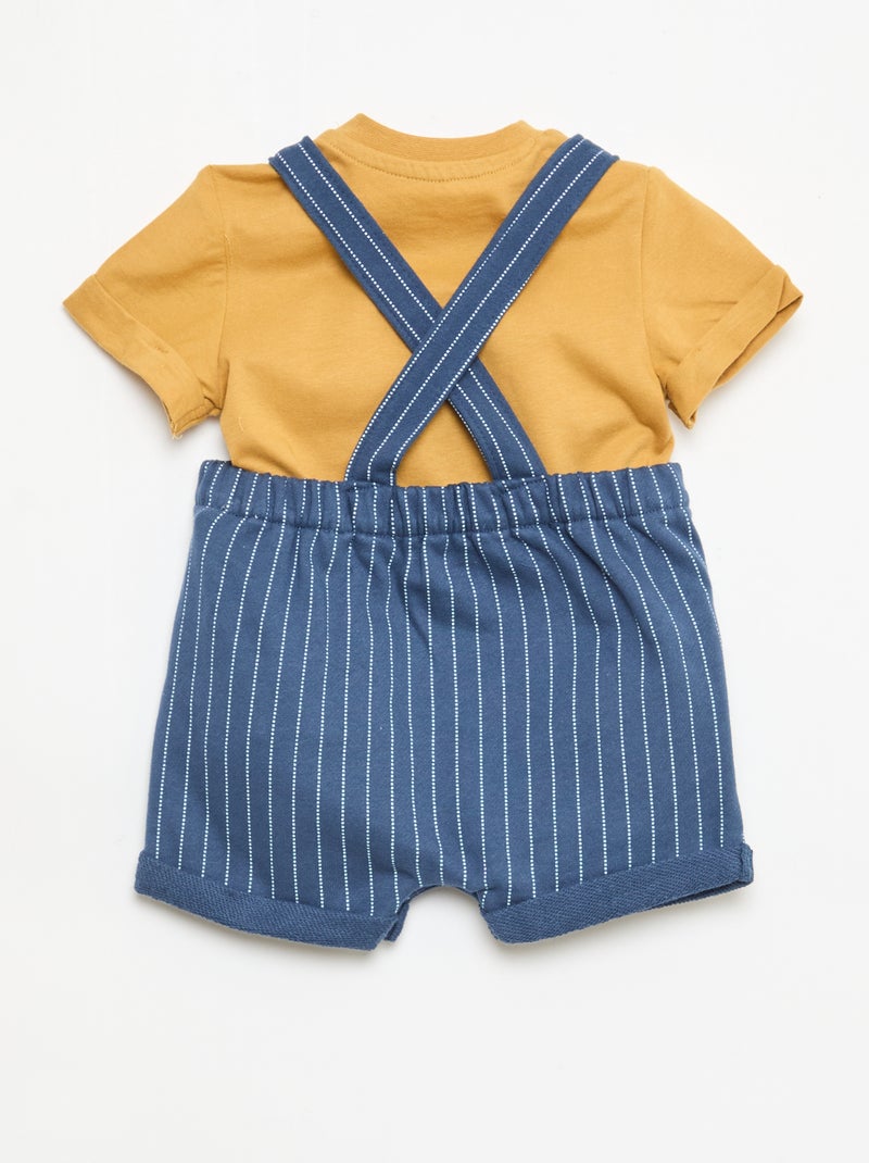 Set T-shirt + tuinbroek 'Disney' 'De Leeuwenkoning' - 2-delig Geel - Kiabi