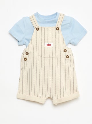 Set T-shirt + tuinbroek 'Disney' 'Mickey' - 2-delig