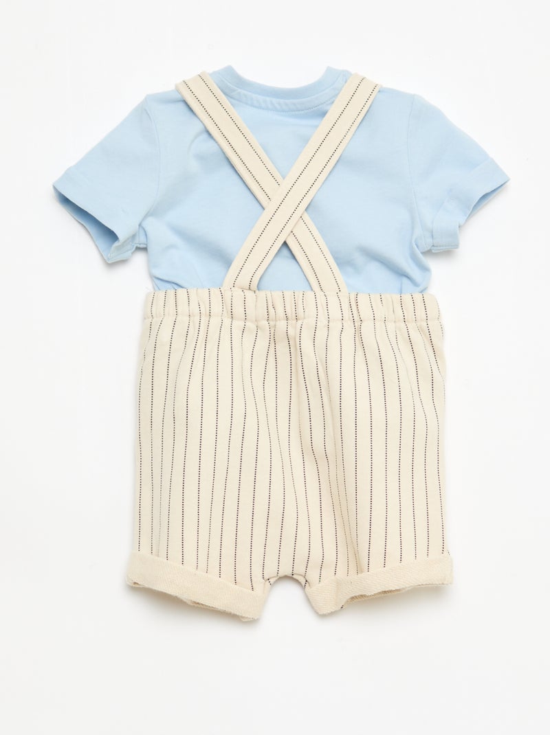 Set T-shirt + tuinbroek 'Disney' 'Mickey' - 2-delig Blauw - Kiabi