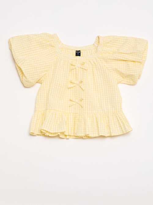 Set top + broek met katoenen details - Kiabi