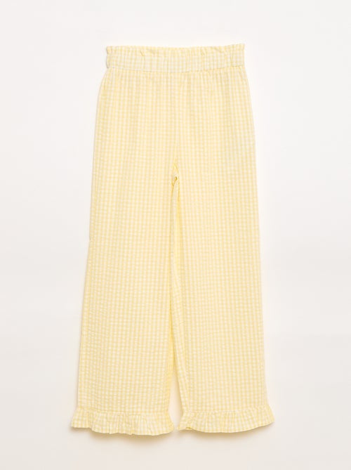 Set top + broek met katoenen details - Kiabi