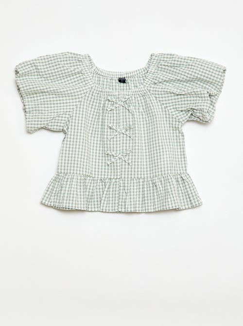 Set top + broek met katoenen details - Kiabi