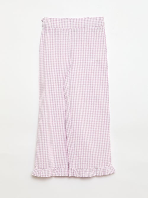 Set top + broek met katoenen details - Kiabi