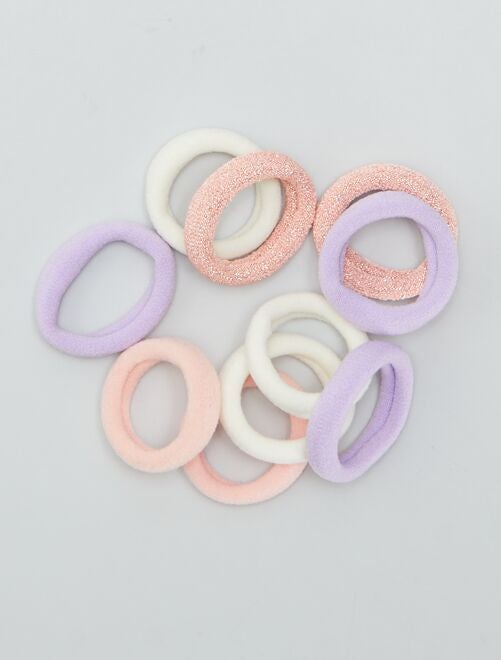 Set van 10 elastische scrunchies - Kiabi