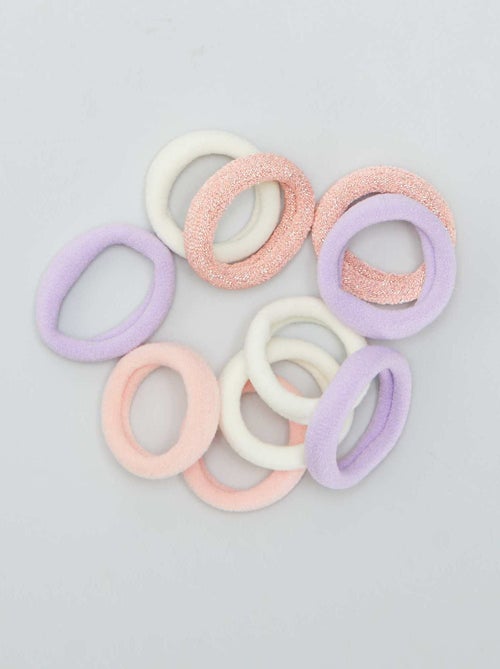 Set van 10 elastische scrunchies - Kiabi