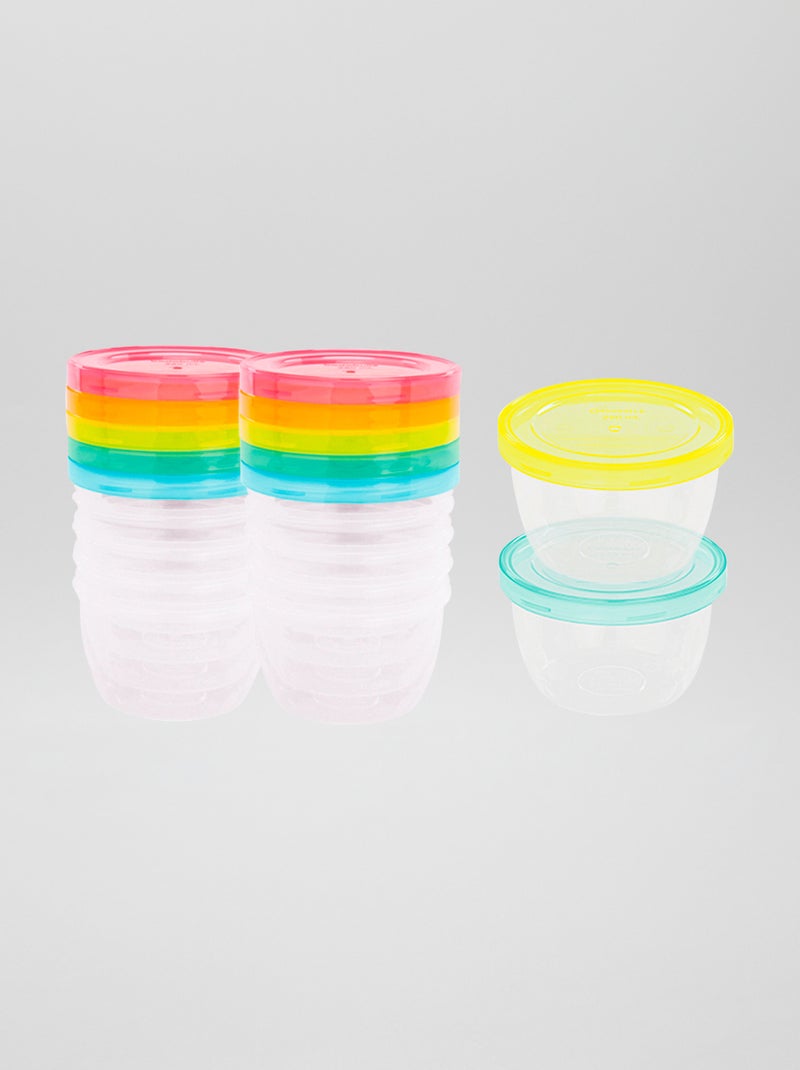 Set van 12 potjes 250 ml 'Badabulle' meerkleurig - Kiabi