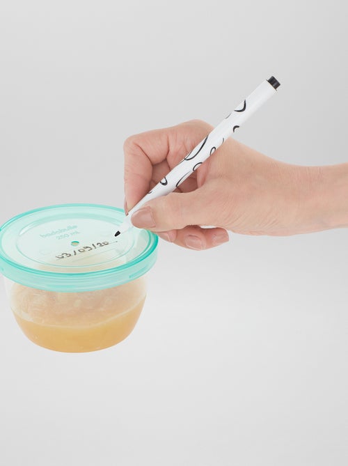 Set van 12 potjes 250 ml 'Badabulle' - Kiabi