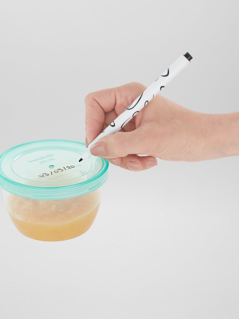 Set van 12 potjes 250 ml 'Badabulle' meerkleurig - Kiabi