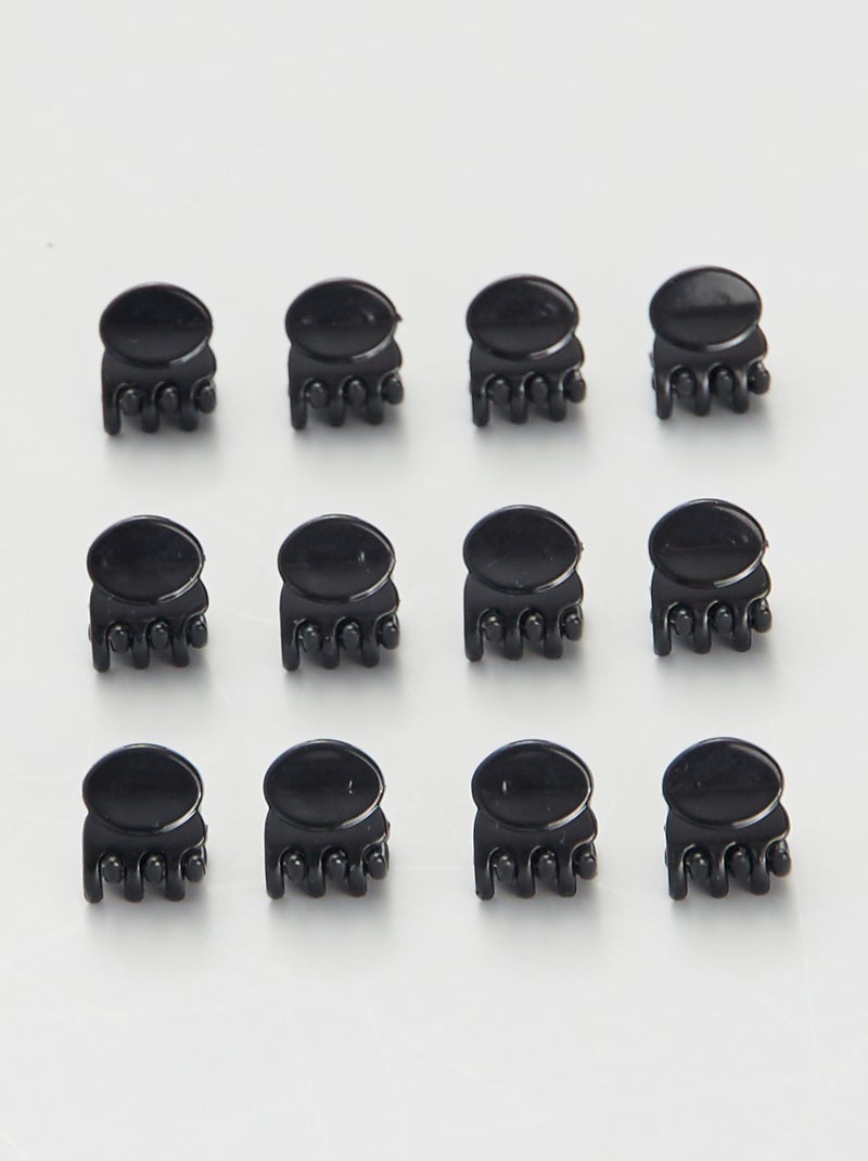 Set van 12 speldjes 'krab' zwart - Kiabi