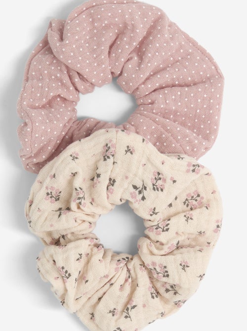 Set van 2 bedrukte scrunchies - Kiabi Set van 2 bedrukte scrunchies - Kiabi