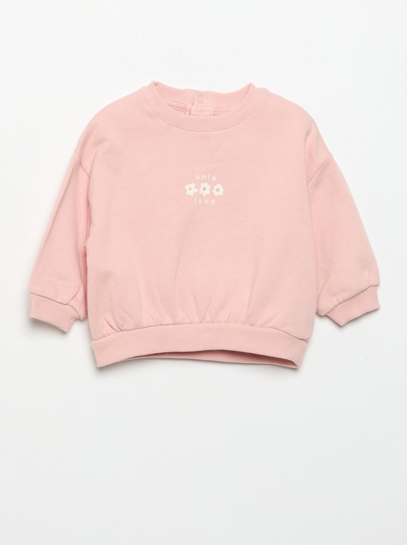 Set van 2 bedrukte sweatshirts Biege - Kiabi