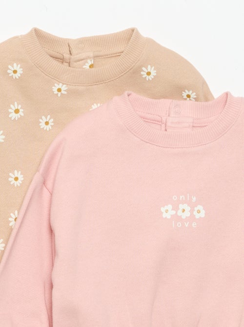 Set van 2 bedrukte sweatshirts - Kiabi