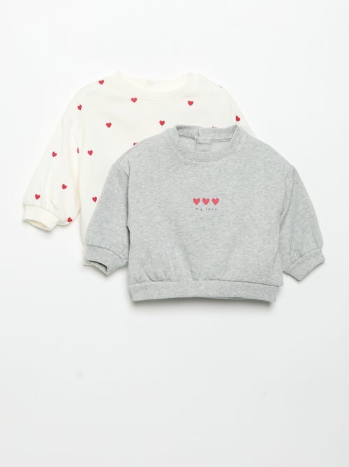 Set van 2 bedrukte sweatshirts - Kiabi