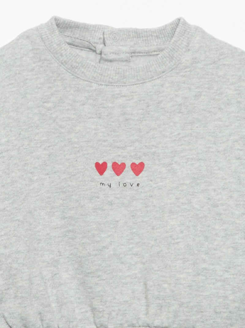 Set van 2 bedrukte sweatshirts Wit - Kiabi