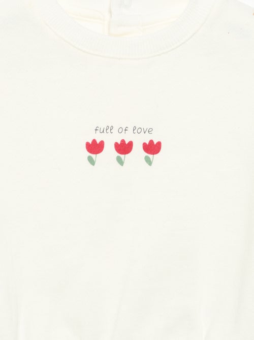 Set van 2 bedrukte sweatshirts - Kiabi Set van 2 bedrukte sweatshirts - Kiabi