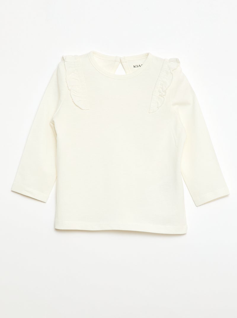 Set van 2 bedrukte T-shirts Biege - Kiabi