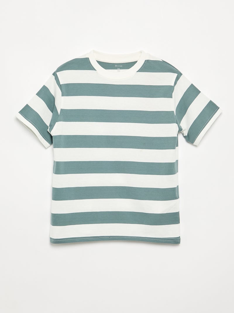 Set van 2 bedrukte T-shirts met korte mouwen Biege - Kiabi