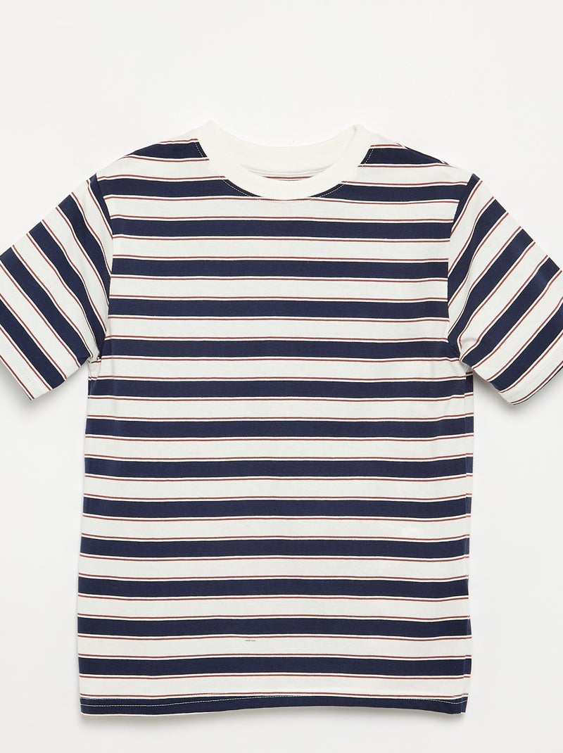 Set van 2 bedrukte T-shirts met korte mouwen Blauw - Kiabi