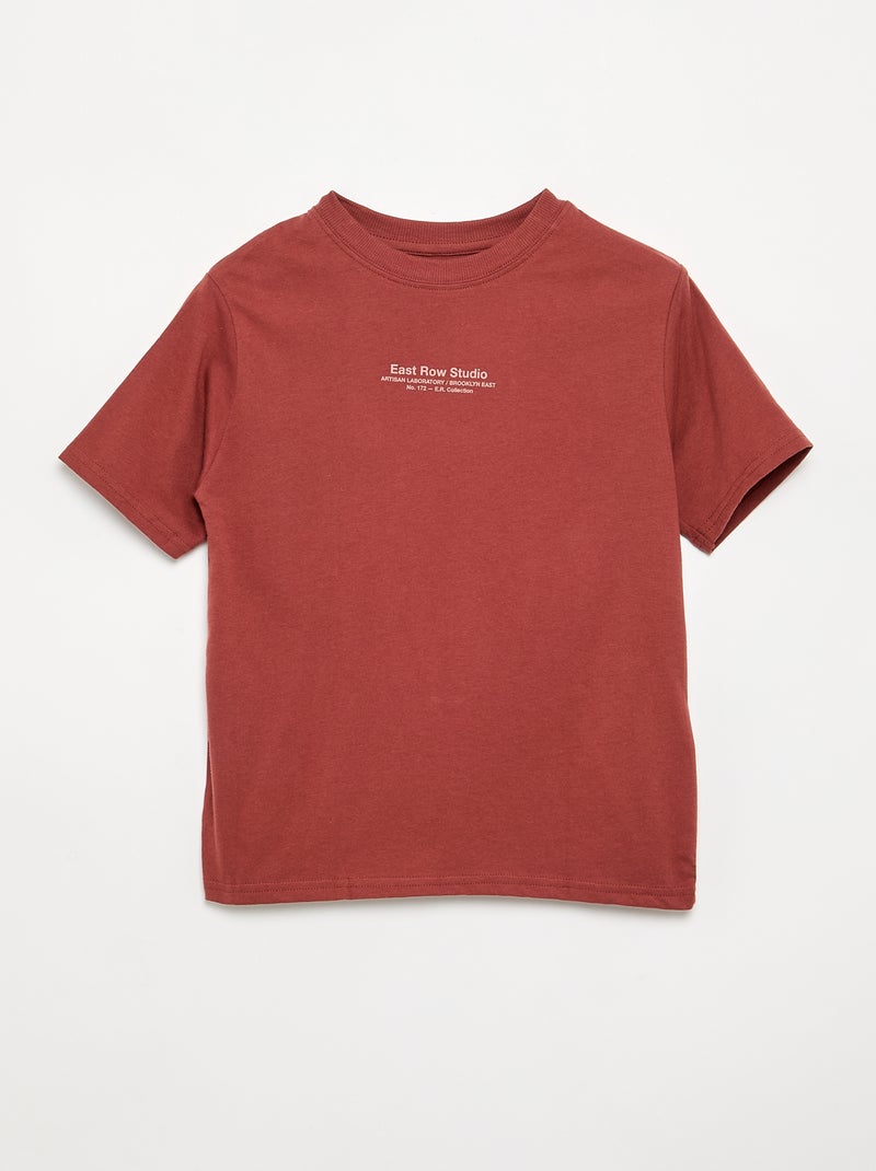 Set van 2 bedrukte T-shirts met korte mouwen Blauw - Kiabi