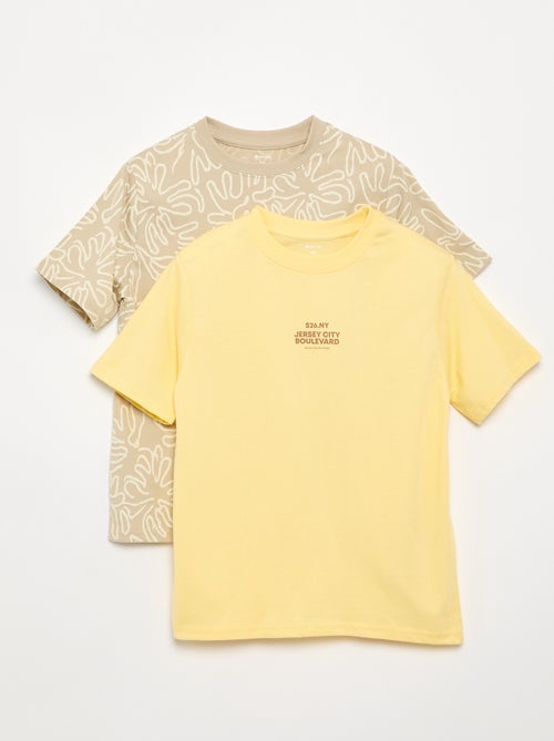 Set van 2 bedrukte T-shirts met korte mouwen - Kiabi